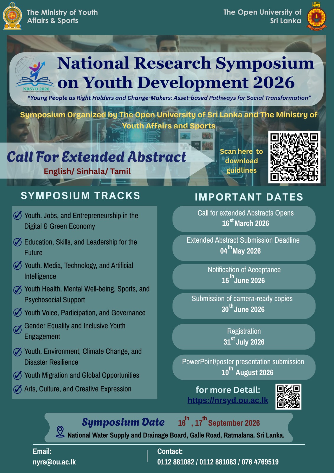 Call for Abstracts Flyer